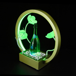 Plateau de service de mariage, boîtes de nuit de <span class=keywords><strong>Bar</strong></span>, LED fleur de <span class=keywords><strong>Paris</strong></span>, vin, présentoir de bouteilles de whisky, décor glorieux - Product Image 4
