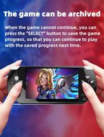 Console de jeu portable 4,3 pouces avec 2000 jeux intégrés pour plusieurs simulateurs, console de jeu vidéo rétro X6, sortie MP3/4/Ebook TV