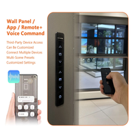 Ventana Corredera Vertical Automática Inteligente con Elevación Eléctrica, Moderna, Insonorizada, Resistente al Viento, de Doble Vidrio y Aleación de Aluminio con Motor