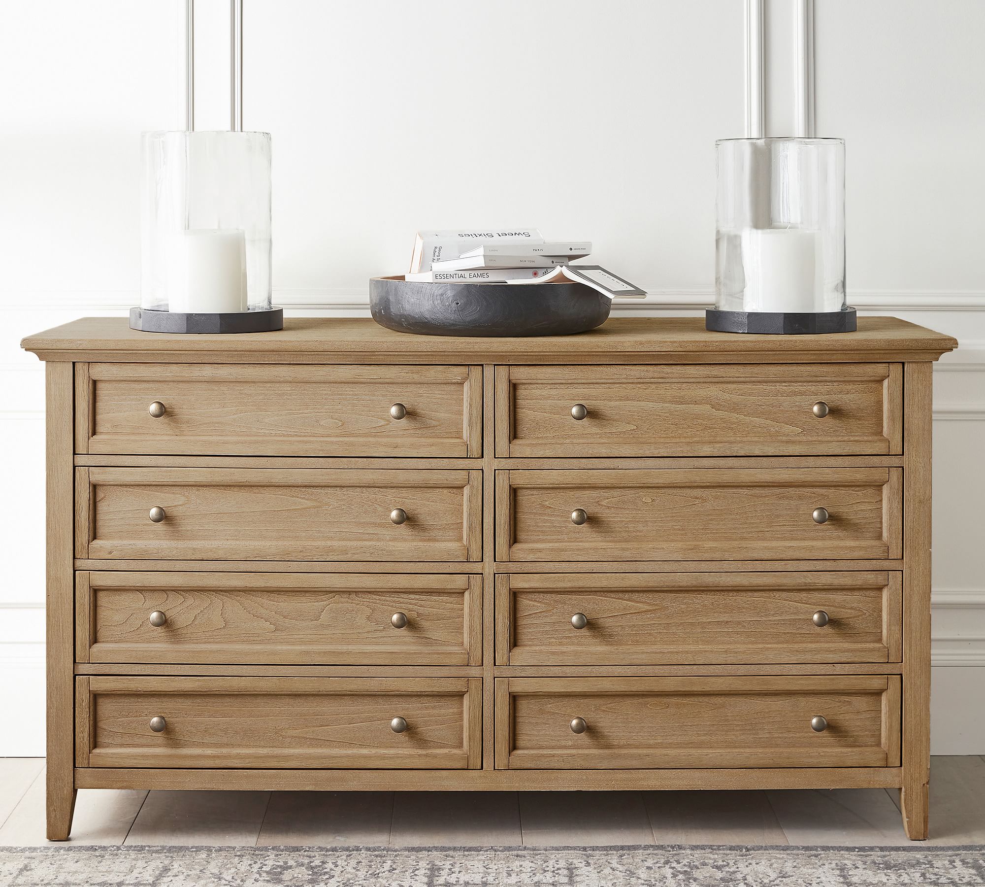 bedroom dresser bedroom furniture oak 8-drawer wider dresser