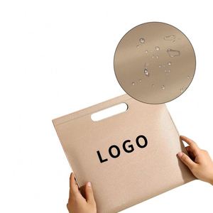 Bolsas Impermeables A4 Personalizadas para Maletines, Bolsa de Almacenamiento de Documentos de Cuero con Asa - Product Image 2