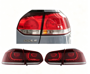 Feu arrière rouge neuf pour <span class=keywords><strong>Golf</strong></span> <span class=keywords><strong>6</strong></span> Mk6 2009-2012, <span class=keywords><strong>6</strong></span> LED, feu de brouillard arrière, feu stop, clignotant, pièces automobiles - Product Image 2