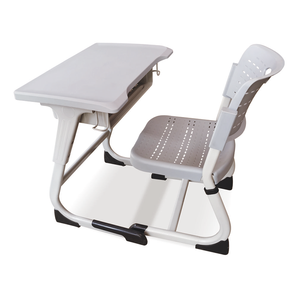 ชุดโต๊ะและเก้าอี้ปรับระดับได้สูงดีไซน์ทันสมัยโต๊ะเดี่ยวและเฟอร์นิเจอร์โต๊ะสำหรับห้องเรียนในโรงเรียน - Product Image 4