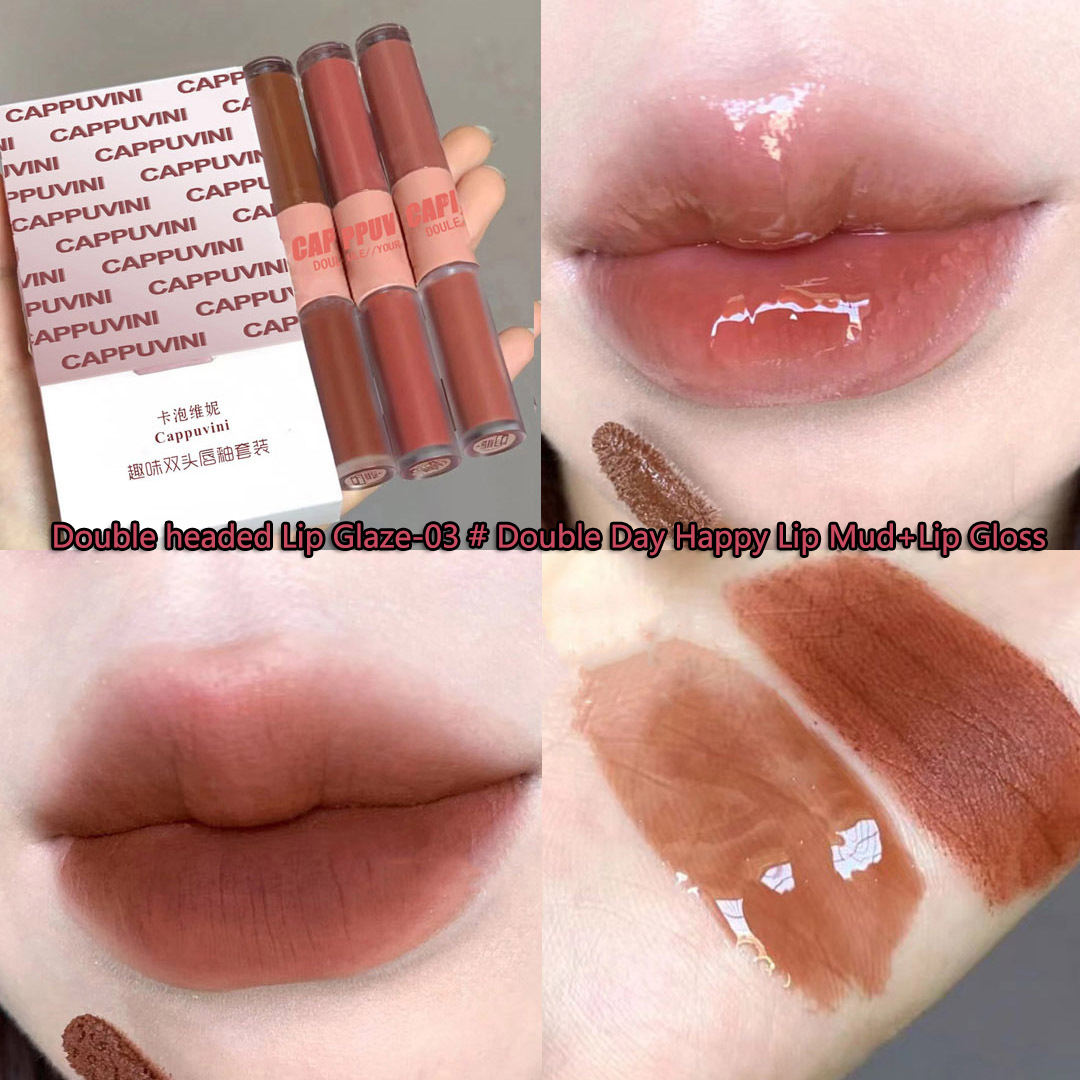 03 # Double Day Happy Lip Mud+Lip Gloss