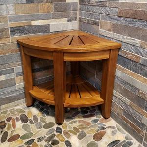 Banc de douche en <span class=keywords><strong>teck</strong></span> d'acacia, <span class=keywords><strong>tabouret</strong></span> de douche en <span class=keywords><strong>teck</strong></span>, <span class=keywords><strong>tabouret</strong></span> de bain en bois de <span class=keywords><strong>teck</strong></span>, banc d'angle pour spa et douche - Product Image 6
