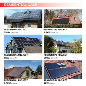 Sistem surya lengkap 15kW sampai 200kW tenaga surya off grid dengan baterai untuk sistem panel fotovoltaik disesuaikan sistem tenaga surya