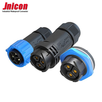 Connecteur de câble en plastique étanche Jnicon M25 Assembly étanche IP67 électrique 2 3 5 6 8 12 17 18 20 22 broches alimentation et signal