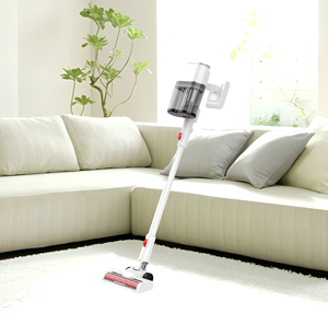 เครื่องดูดฝุ่นไร้สาย 2-in-1 น้ำหนักเบา แบบแห้งอเนกประสงค์ ใช้แบตเตอรี่ สำหรับรถยนต์ โรงแรม ดีไซน์แบบตั้งตรง ไม่ต้องใช้ถุงเก็บฝุ่น - Product Image 1