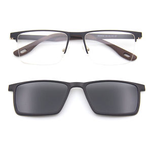 マグネット式メガネフレーム ブルーライトカットメガネ マグネットシェード付き クリップオンサングラス 車用 - Product Image 6