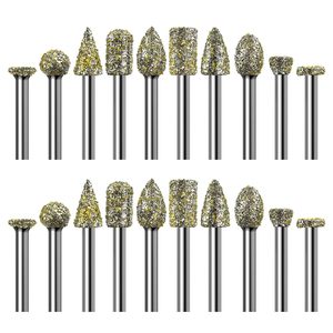 Premio 46 graniglia a spirale flauto 1/8 "gambo smerigliatrice diamantata punte accessori rotanti per Dremel efficace pietra resina di vetro - Product Image 6
