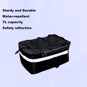 Sac de vélo pour <span class=keywords><strong>porte</strong></span>-bagages, imperméable, 7L, grande capacité, pour longues distances, bagages de vélo unisexe, pièces de vélo - Product Image 2