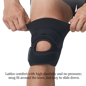 <span class=keywords><strong>Genouillère</strong></span> de soutien avec double couche de protection et conception flexible pour le soutien des genoux lors de la musculation - Product Image 4