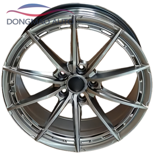 Jantes en alliage d'aluminium coulé de 17/18 pouces 5X108 5X105 5X110 5X112 5X114.3 5X120, adaptées à la mise à niveau des roues de voitures particulières - Product Image 4