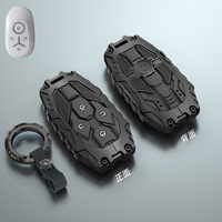 Housse de porte-clés de voiture en alliage de zinc créatif pour Geely Xingyuan Geome Proton E.MAS 5 étoiles Wish
