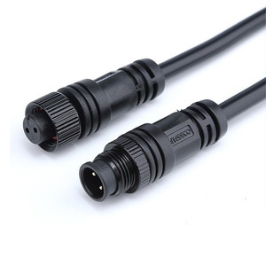 Skkeco M12 Waterproof Connector 2-Core Male Female <b>Plug</b> <b>In</b> Cable For Led Outdoor <b>Lighting</b> Equipment - Product Image 1