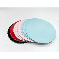 Vente en gros de plateaux à gâteau en carton ondulé de 12 pouces avec bordure enveloppante, logo personnalisé, bases pour gâteaux