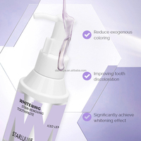 Dentifrice blanchissant anti-taches au citron glacé, améliorant la couleur des dents, triple effet blanchissant
