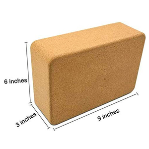 Natural Eco amigable portátil y ligero Pilates Yoga corcho bloque de Fitness de ladrillo - Product Image 6
