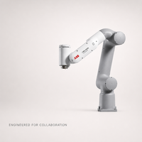 Cobot ABB GoFa CRB 15000, charge utile 12 kg, portée 1,27 m, ultra-précision pour le collage, le scellement, la soudure laser et la découpe.