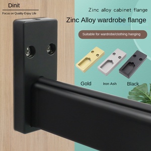 Stock Aleación de Zinc <span class=keywords><strong>Wafa</strong></span> armario Hardware muebles fijos accesorios para tubos Base ropa barra colgante - Product Image 5