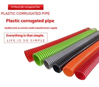 AD 21.2 Conduit flexible ondulé en PVC, taille de tuyau 3/4 po, filetage 1/2, résistant au feu, sur mesure pour la protection des câbles électriques et photovoltaïques