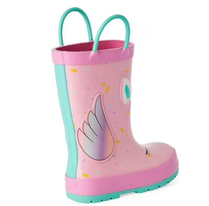 Venta al por mayor de goma impermeable productos de lluvia de colores neutros niños Gumboots niños Rainboots Botas De Lluvia - Product Image 4
