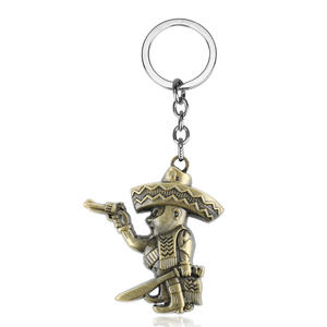 Llaveros colgantes de motociclista Llavero de metal mexicano BANDIDOS Motorcycle Club MC Worldwide Guy Accesorios colgantes - Product Image 2