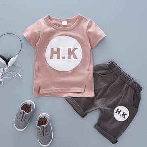 Vente flash - Ensembles de vêtements pour enfants style été 2022 - Vêtements pour bébé garçon - Manches courtes - Imprimé de dessins animés - Vêtements décontractés pour enfants - Coton - Product Image 5
