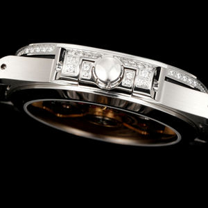 Reloj de Pulsera de Lujo con Diamantes de Alta Calidad, Cristal de Zafiro, Movimiento Mecánico de Acero Inoxidable, Estilo Hip Hop, con Fecha - Product Image 3