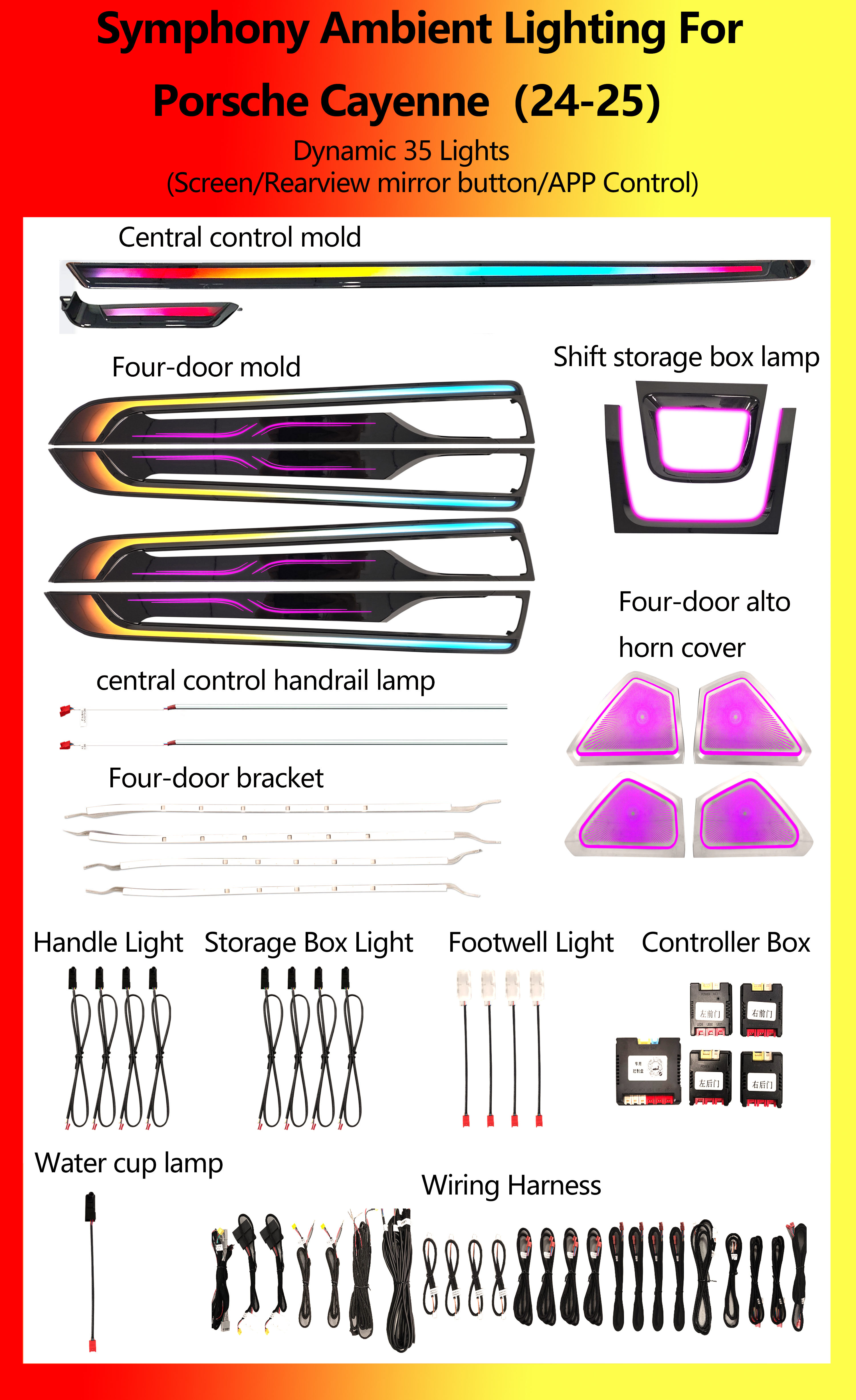 Porsche Cayenne Dynamic Symphony 35 Lights