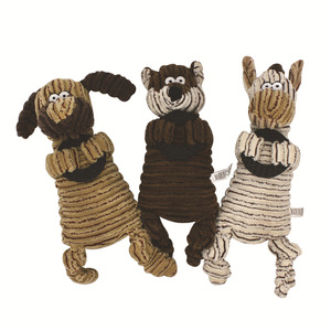 Dog Donkey Fox Squeaky Plush Chew Toys Durable Molar Teeth Cotton <b>Down</b> Interactive Plush Dog Chew Toys - Product Image 5
