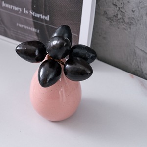 CallaFloral Artificial Black Plum Fruit Single Branch <b>Foam</b> Decor Wedding <b>Craft</b> INS Style - Product Image 2