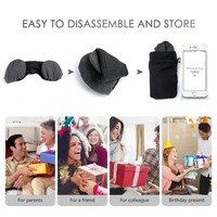Oreiller de soutien ultra léger portable en forme de U lavable pour voyage en avion, soulage les douleurs au cou