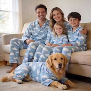 ملابس منزلية متطابقة للحيوانات الأليفة والعائلة البشرية، بيجامات مريحة متناسقة للكلاب والقطط وأصحابها - Product Image 6
