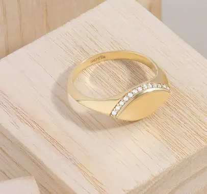 Markisienform Ring Pavillon-Diamantring für Damen handgefertigter Massivgoldschmuck echter Gold-Statement-Ring