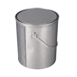 1加仑透明油漆罐圆