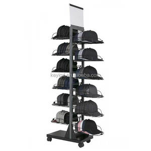 Tùy Chỉnh Cửa Hàng Bán Lẻ POP Tầng Kim Loại Dây Kệ Ballcap Cap Chủ Rack Bóng Chày Hat <span class=keywords><strong>Display</strong></span> Đứng - Product Image 1