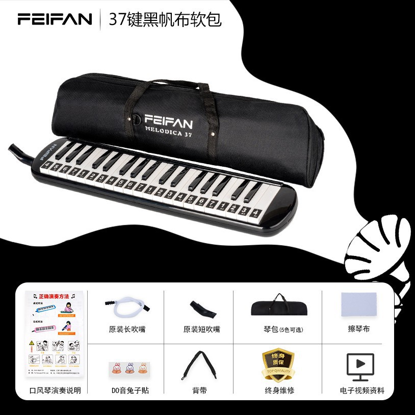 Modèle de base noir soft-pack 37 touches sans autocollants pour clavier