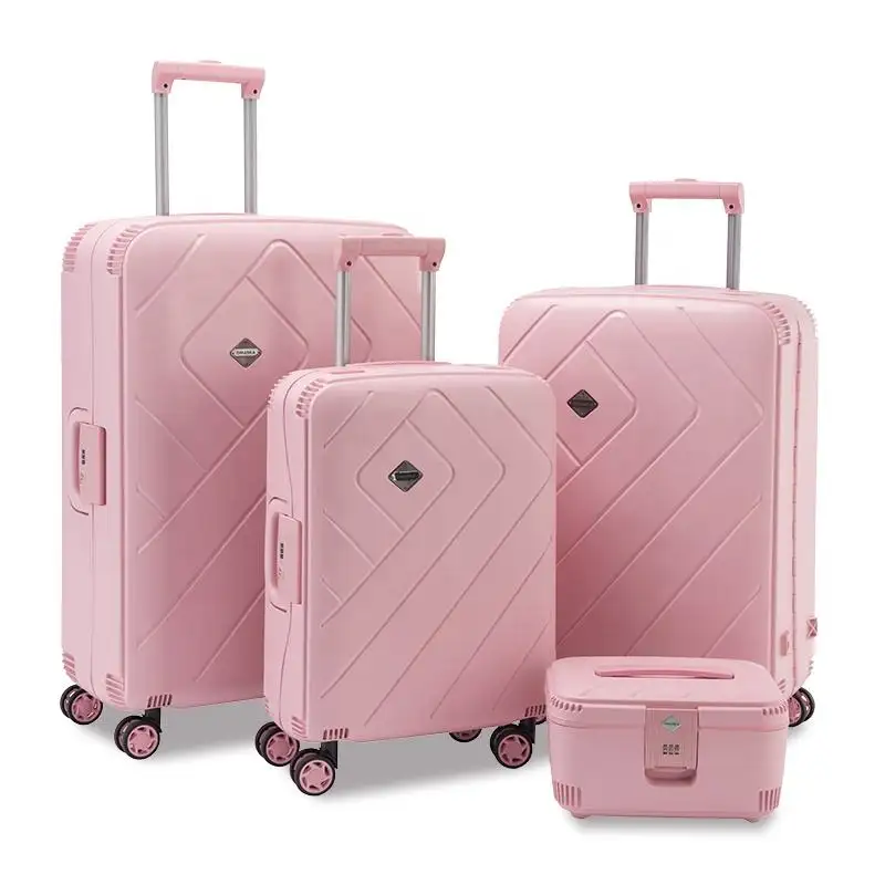 OMASKA 사용자 정의 PC 여행 Valise 여성 작은 화장품 핸드백 가방 14 20 24 28 인치 여행 가방 ABS 수하물 세트