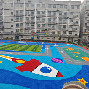 Mô hình tùy chỉnh ngoài trời UV kháng đầy màu sắc thảm cỏ 25mm cỏ nhân tạo tổng hợp cỏ nhân tạo cho cảnh quan - Product Image 4