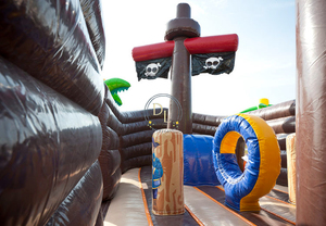 Piscine gonflable et parc aquatique mobiles géants commerciaux de Pirateship de <span class=keywords><strong>Waterworld</strong></span> avec le matériel de PVC de 0.55mm et la capacité> 1000KGS - Product Image 6