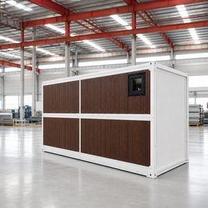 Casa Contenedor Prefabricada Moderna de 20 Pies, Diseño Rectangular con Paneles de Madera y Característica Transpirable para Uso Doméstico - Product Image 1