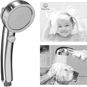 High Pressure Handheld Shower Head with ON/OFF <b>Switch</b> Adjustable Angle Bracket Showerhead 3 Spray Modes Handheld Combo - Product Image 5