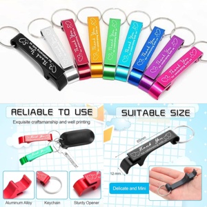 พิมพ์โลโก้ตามสั่ง ที่เปิดขวดเบียร์โลหะพกพาขนาดเล็ก พวงกุญแจอะลูมิเนียม ที่เปิดขวดเบียร์ - Product Image 6