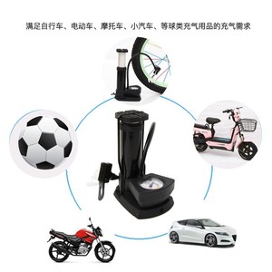 Portable Mini Aluminum Bicycle <b>Pump</b> 80-130Psi High Pressure Nozzle <b>Adapter</b> For Mountain Bike Electric Vehicle - Product Image 4