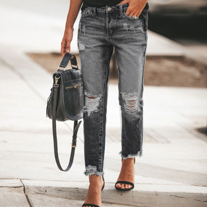 Nuevos pantalones <span class=keywords><strong>vaqueros</strong></span> americanos para <span class=keywords><strong>mujer</strong></span>, pantalones <span class=keywords><strong>vaqueros</strong></span> <span class=keywords><strong>de</strong></span> moda Retro con agujeros <span class=keywords><strong>rotos</strong></span> sin elásticos, pantalones <span class=keywords><strong>vaqueros</strong></span> ajustados <span class=keywords><strong>de</strong></span> tendencia para <span class=keywords><strong>mujer</strong></span> - Product Image 3