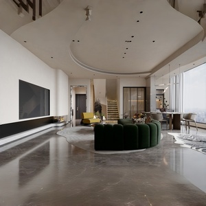 Magnifique villa design avec plans 3D+CAD modernes pour application en cuisine dans un célèbre projet de développement <span class=keywords><strong>immobilier</strong></span> - Product Image 4