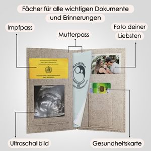 ปกหนังสือเดินทางปักลายสำหรับคุณแม่ตั้งครรภ์  สำหรับใส่บัตรประกันสุขภาพและภาพอัลตราซาวด์  ขายส่ง - Product Image 4