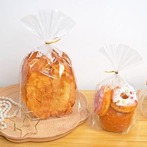Bolsas Grandes <span class=keywords><strong>de</strong></span> Plástico Reciclable para Panadería, Impermeables, con Asa Estampada en Caliente, para Pan Casero, Ensaladas, Pasteles, Piruletas y Productos para Bebés - Product Image 3