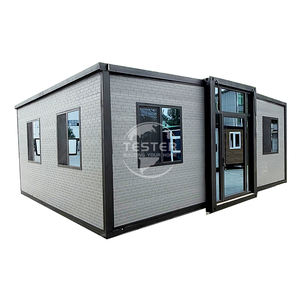 منزل حاوية 40 قدم عالي الجودة قابل للتوسيع ومعزول ومقاوم للماء والزلازل، منزل مسبق الصنع نموذجي متنقل للفلل وشقق الجدات - Product Image 2